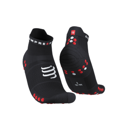 Pro Racing Socks v4.0 Run Low - Black/Red