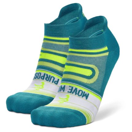 Balega Grit & Grace Turquoise/Lime Punch No show socks