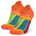 Balega Grit & Grace Orange/Candy Pink No show socks